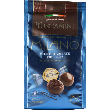 Tuscanini Milk Chocolate Truffles – Rich & Creamy Gourmet Chocolate Truffles, 5.4 oz