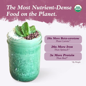 Imlak’esh Organics Spirulina Powder – Organic Superfood Blue Green Algae, Vegan, Non-GMO, Gluten Free, 12oz Metal Jar
